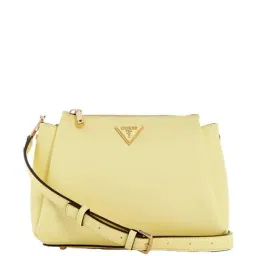 Guess Pale Yellow Solid Sling Handbag-image-49