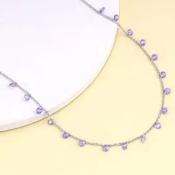 GIVA 925 Silver Purple Fantasy Necklace for Women & Girls-image-93