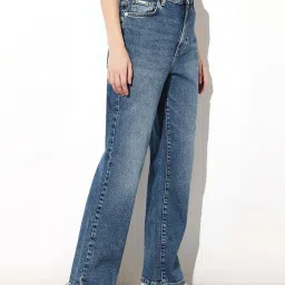 Only Blue Cotton Straight Fit Jeans image 3