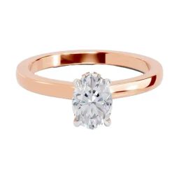Sparkles Lab Grown Diamond 14k (585) Rose Gold Ring for Women-picture-3