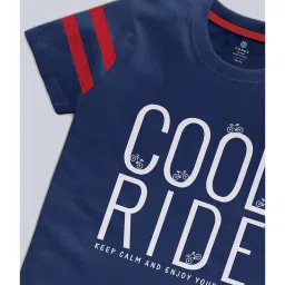 Codez Kids Blue Printed T-Shirt (Pack Of 2) image 3