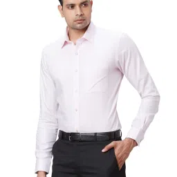 Raymond Red Slim Fit Texture Shirt image 3