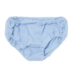 Bodycare Kids Blue Printed Frock with Panty image 3