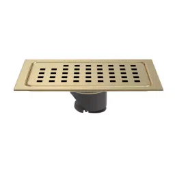 Hekken Floor Drain Artix Series 150x100 mm French Gold Finish Stainless Steel, hék-Artix-SQ-picture-41