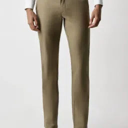 Van Heusen Khaki Slim Fit Trousers-picture-31