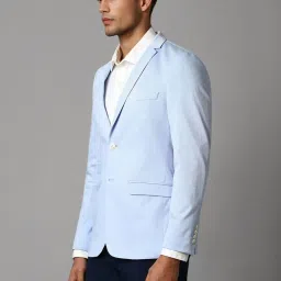 Louis Philippe Blue Slim Fit Blazer image 3