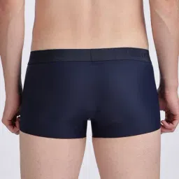 Calvin Klein Underwear Blue Nylon Fitted Solid Trunks image 3