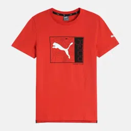 Puma Kids One8 Virat Kohli Grenadine Cotton Graphic Print T-Shirt-image-28