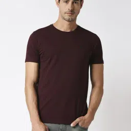 Dragon Hill Maroon Slim Fit T-Shirt-picture-28