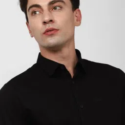 Peter England Black Slim Fit Shirt image 3