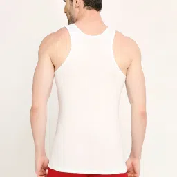 Vip White Regular Fit Vest - Pack Of 6 image 3