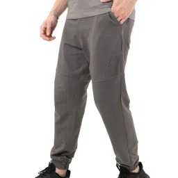 Dcyphr Grey Cotton Regular Fit Joggers image 3
