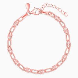 GIVA 925 Sterling Silver Rose Gold Bracelet for Women-picture-36