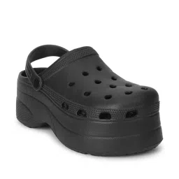 Truffle Collection Women's Black Back Starp Clogs image 3