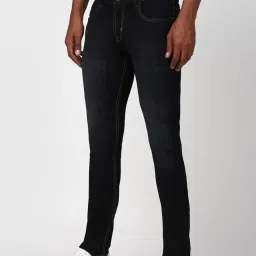 Peter England Black Cotton Skinny Fit Jeans image 3