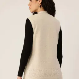 Apsley Beige Regular Fit Embroidered Cardigan image 2