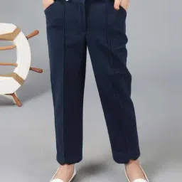 One Friday Kids Blue Regular Fit Trousers-picture-25