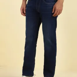 Allen Solly Blue Cotton Regular Fit Jeans image 3