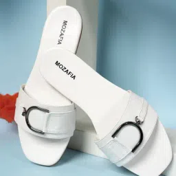 Mozafia Women's White Casual Sandals-picture-20