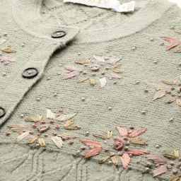 Apsley Green Regular Fit Embroidered Cardigan image 4