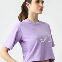 Kraus Jeans Women Printed Extended Sleeves Slim Fit T-shirt image 4