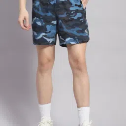 Rock.it Blue Regular Fit Printed Shorts-image-0