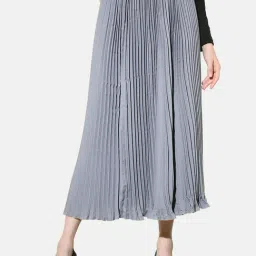 BUYNEWTREND Grey A-Line Skirt-picture-17