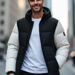 Metronaut Men Colourblocked Puffer Jacket-picture-16