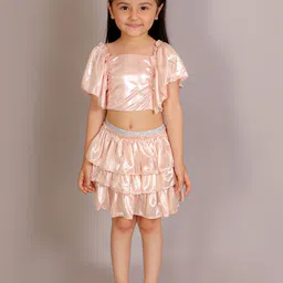 LIL DRAMA Girls Top with Skirt image 1