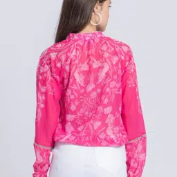 SHAYE Pink Embellished Jacket image 2