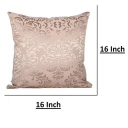 Home Peach & Gold Toned Ethnic Motifs Square Cushion Covers image 4