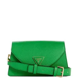 Guess Green Textured Sling Handbag-image-50
