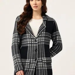 APSLEY Checked Longline Cardigan-picture-40