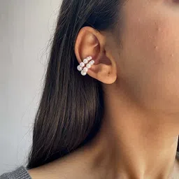 ISHKAARA Gold-Plated Circular Ear Cuff image 2