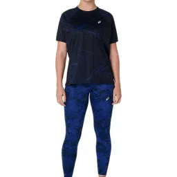Asics Blue Regular Fit Printed Sports Tights image 4