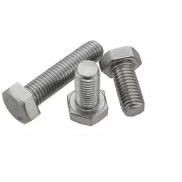Rpi Shop M6 x 50mm Hex Head Bolt/Screw Zinc-Coated Machine Thread Pack of 50 Pcs image 2