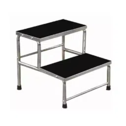 Welltrust 50x45x45 cm Stainless Steel Black & Silver Double Foot Step, WLT-757-picture-13