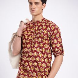 Anouk Rustic Indie Florals Printed Kurta-picture-12