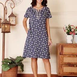 Bodycare Women Printed Cotton Nightdress-picture-22