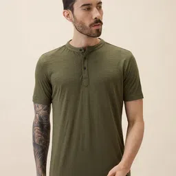 Status Quo Men Henley Neck Pockets T-shirt-picture-14