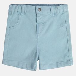 MINI KLUB Cotton Solid Shorts - Blue-picture-40