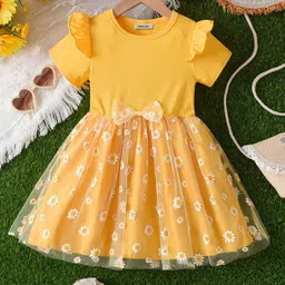 INCLUD Girls Floral Print Fit & Flare Dress-picture-26