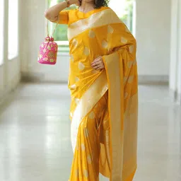 KALINI Woven Design Zari Banarasi Saree-image-81