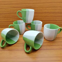 laghima jadon Multicoloured Set of 6 Ceramic Cups and Mugs-picture-12