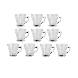 Somil Clear Glass Coffee & Tea Cup / Mug (120 Ml), Enjoy Your Drink in Style, 07.8 X 9.7 X 8 Cm, Pack of 10-image-71