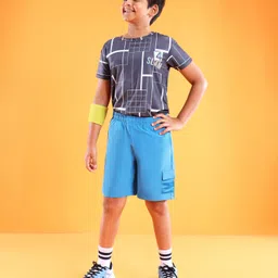 Pine Active Solid Shorts With Pocket- Blue image 2