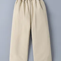 Mark & Mia Cotton Full Length Trousers with Duck Embroidery - Tan image 2