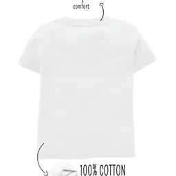 Zeezeezoo 100% Cotton Knit Family Theme Half Sleeves I Have A Hero I Call Him Dada Text Printed Tee - White image 3