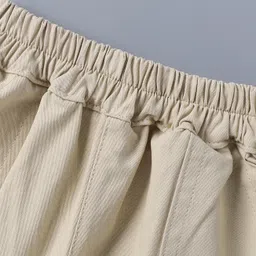 Mark & Mia Cotton Full Length Trousers with Duck Embroidery - Tan image 3