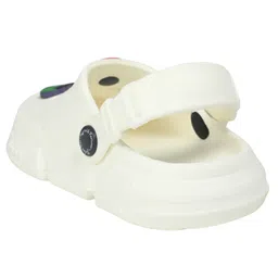 Yellow Bee Marvel Avengers Featuring Character Applique Detailed Slingback Clogs - White image 4